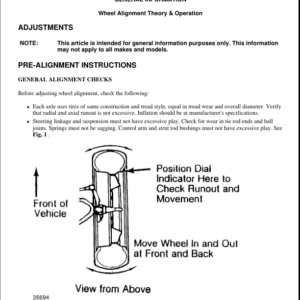 Wheel Alignment Procedure Manual