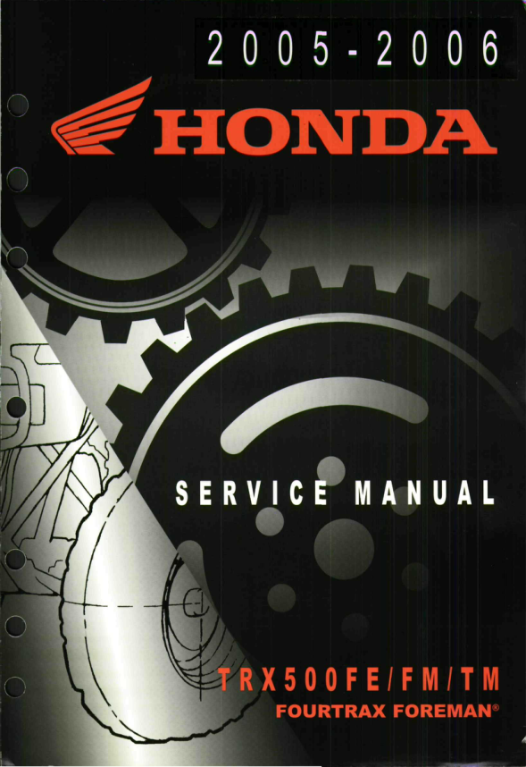 Honda TRX500FE FM TM Foreman Manual