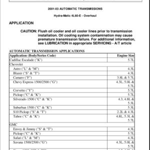 AUTO TRANSMISSION Manual