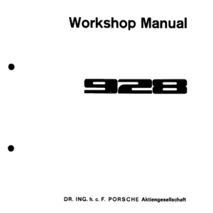 1990 porsche 928 repair pdf Manual