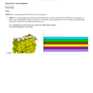 Cylinder Block Distortion G2219081 Manual