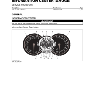 Information Center (Gauge) Manual