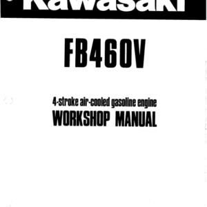 Kawasaki FB460V Manual