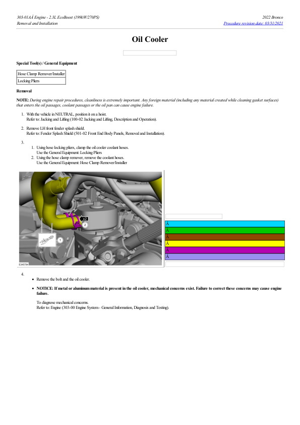 Oil Cooler G2186887 Manual