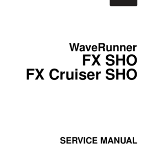 waverunner fx sho Manual