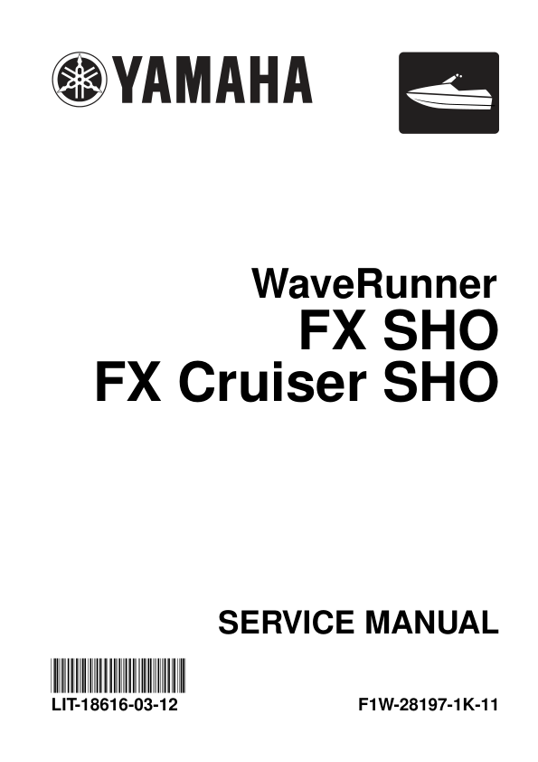 waverunner fx sho Manual