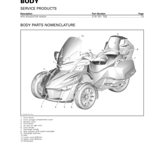 Roadster 2018 Body (RT) Shop 219100891 022 Manual