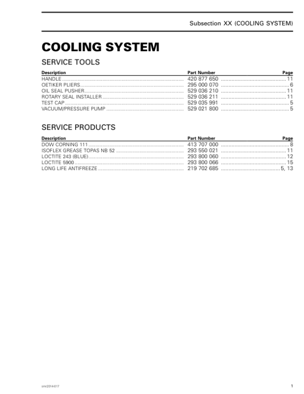 Cooling System Manual