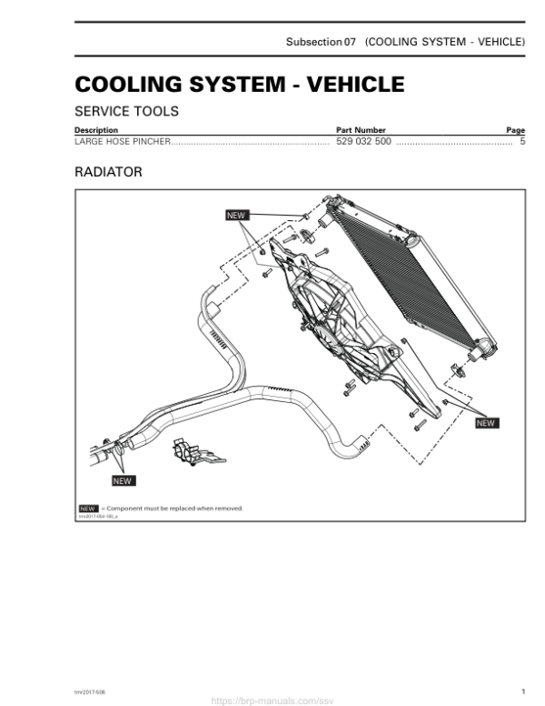 SSV Cooling System (Vehicle)(Maverick X3 MAX) Shop tmr2017 506 Manual