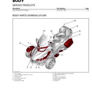 ROAD Body Shop 219100955 020 Manual