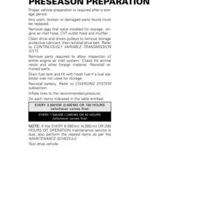 ATV Preseason Preparation (Outlander) Shop supplement vmr2016 109 Manual