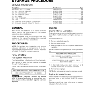 ATV 2015 OUTLANDER L (Storage Procedure) Shop 04cEDaAAM SM51Y015S00 vmr2015 009 Manual