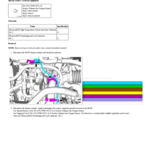 Heated Oxygen Sensor (HO2S) G2193263 Manual