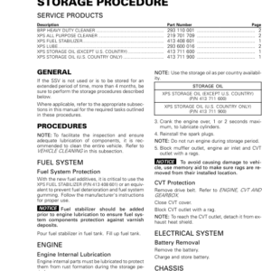 SSV Storage Procedure (Defender) Shop tmr2016 107 Manual