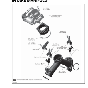 Rotax 2018 (T3 new Regulation) Intake Manifold RTXT3MY18.5 001 Manual