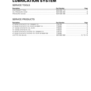 SSV 2019 Lubrication System Commander Shop Supp 219100965 012 Manual