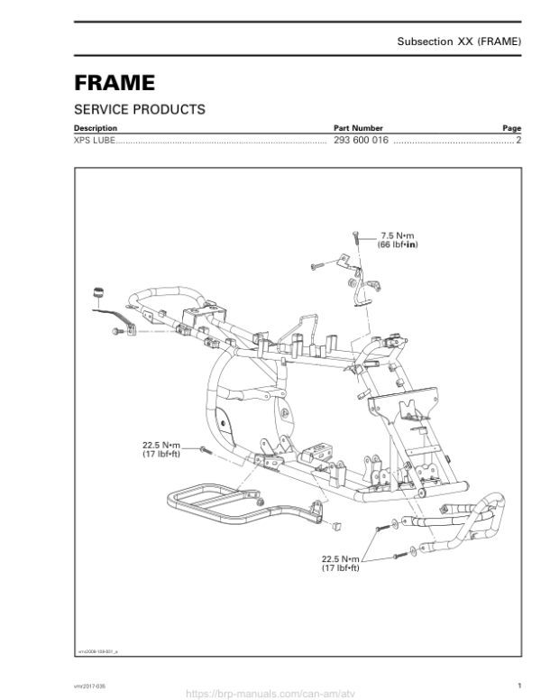 ATV Frame (Mini DS) Shop vmr2017 035 Manual