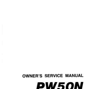 Yamaha PW50 Zinger 1985 1989 Manual