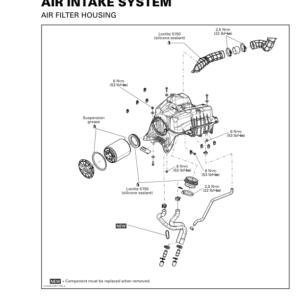 ATV S02 SS02A Air Intake System (XMR) Shop OUT REN SUPP Version 5AA vmr2013 057 Manual