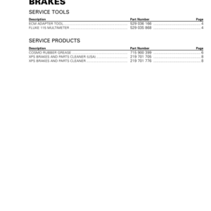 SSV 2018 BRAKES (MAVERICK TRAIL) Shop 219100905 053 Manual