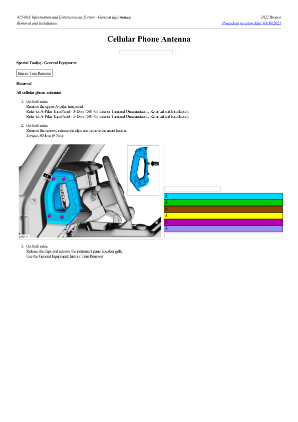 Cellular Phone Antenna G2199067 Manual