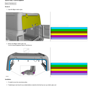 Liftgate Window Glass Seal G2238359 Manual