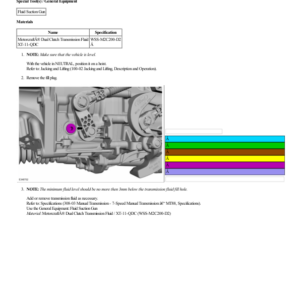 Transmission Fluid Level Check G2204520 Manual