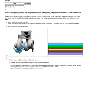 Turbocharger Coolant Supply Tube G2193061 Manual