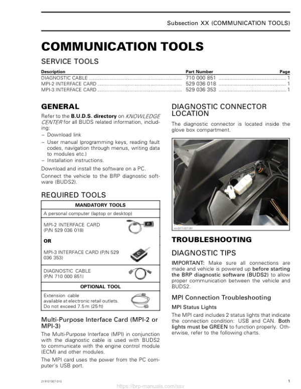 SSV MY20 Communication Tools (Maverick suppl.) 219101007 010 en Manual