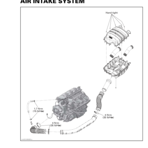 Air intake system (1630 ACE HO) (GTX, RXP, RXT Series WAKE PRO) Manual