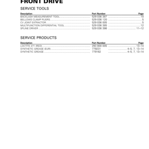 SSV MY20 Front Drive (Maverick suppl.) 219101007 017 en Manual