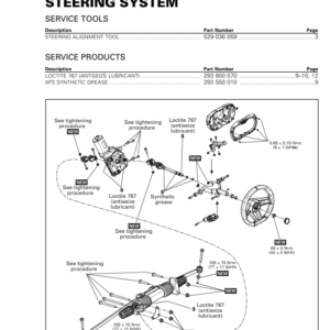 SSV 2017 Steering system (Maverick X3) Shop tmr2017 044 Manual