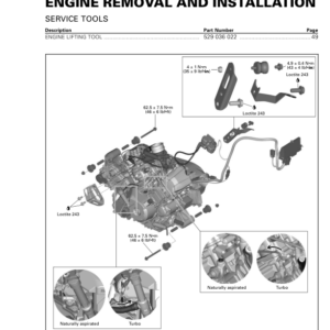 SSV Engine Removal and Installation (MAVERICK XDS) Shop 03a9LqAAI SM91Y014S01 tmr2015 012 Manual