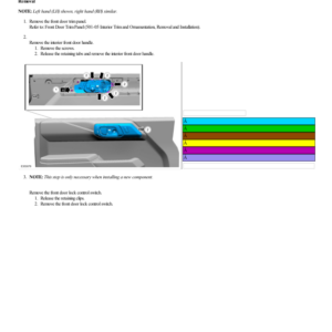 Interior Front Door Handle G2219421 Manual