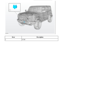 Cruise Control Component Location G2220405 Manual