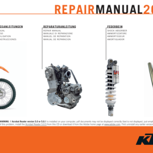 2000-2007 KTM 250 400 450 525 SX EXC repair Manual