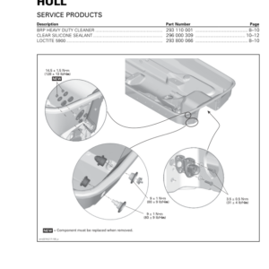 PWC Hull (Dolphin Series) Shop supplement smr2016 217 Manual