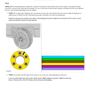 Wheel to Hub Runout Minimization G2223732 Manual