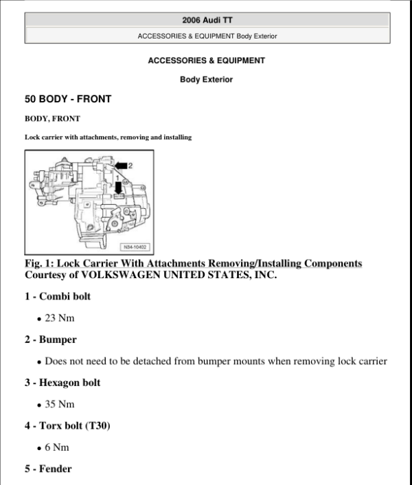 BODY EXTERIOR Manual