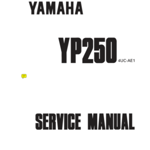 Yamaha YP250 SM 1996 Manual