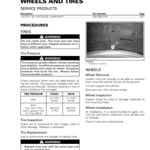 ATV 2015 OUTLANDER L (Wheels and Tires) Shop 04cEEEAA2 SM51Y015S05 vmr2015 053 Manual