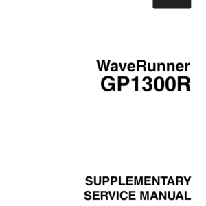 Yamaha GP1300R Manual