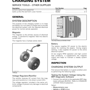 SSV 2017 Charging System (Defender HD5) Shop tmr2017 424 Manual