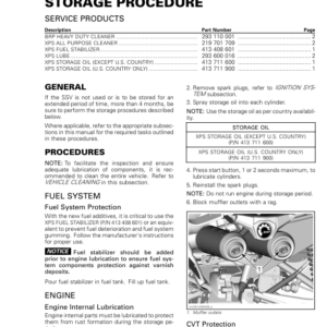 SSV Storage Procedure (Maverick) shop tmr2016 202 Manual