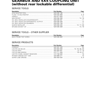 SSV 2018 Gearbox without lockable Differential (Maverick Trail) Shop RTX1000MY18 011 Manual