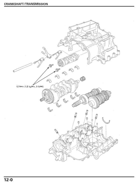 12 crankshaft trans Manual