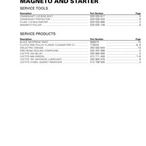 SSV 2019 Magneto and Starter Commander Shop Supp 219100965 014 Manual