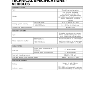 Technical Specifications Vehicle 219101005 037 en Manual