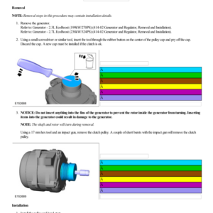 Generator Pulley G2214360 Manual