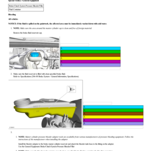 Brake System Pressure Bleeding Vehicles With Vacuum Brake Booster G2223337 Manual